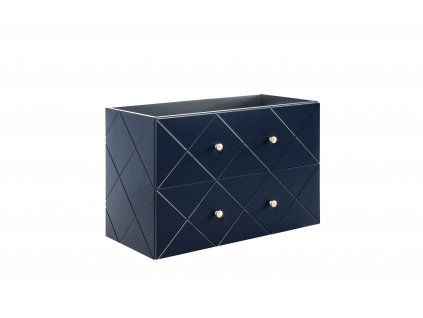 Via Domo - Koupelnová skříňka pod umyvadlo Elegance Blue - modrá - 90x61x46 cm