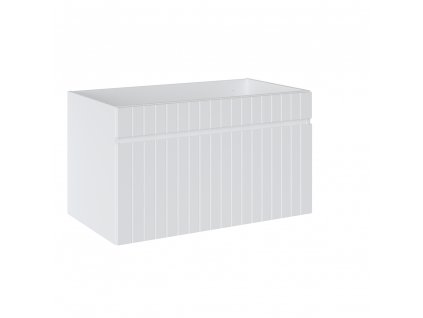 COMAD - Koupelnová skříňka pod umyvadlo Iconic White - bílá - 80x46x46 cm