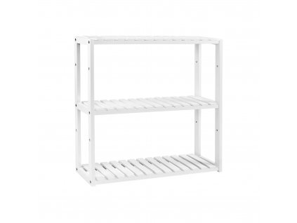 Etagere ajustable bambou blanc BCB13W 1