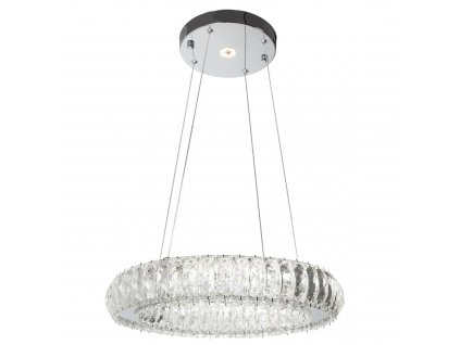 Toolight - Závěsná stropní lampa Crystal LED s dálkovým ovládáním - chrom - APP1040-CP