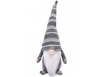 Tutumi - Vánoční skřítek - šedá/bílá - 49 cm - YX036