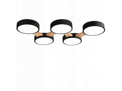Toolight - Stropní lampa Cilinder - černá - APP526-5C