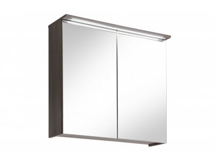 COMAD - Koupelnová skříňka se zrcadlem Cosmo 2 - hnědá - 80x75x25 cm