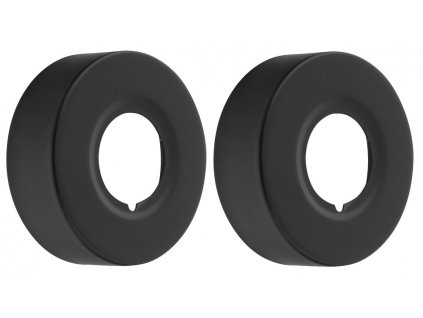 Rozeta G3/4", 60x20 mm, černá mat, pár
