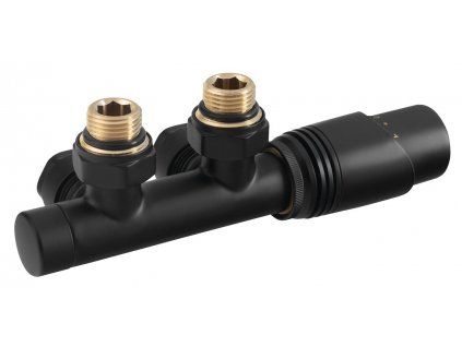 WICHER připojovací sada termostatická pro středové připojení 50 mm, černá mat