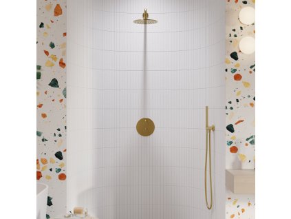 OMNIRES - stropní sprcha - tropický déšť včetně ramene, ø25 cm
