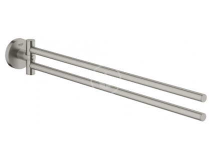 Grohe - Dvojitý držák ručníků - supersteel - 44 cm