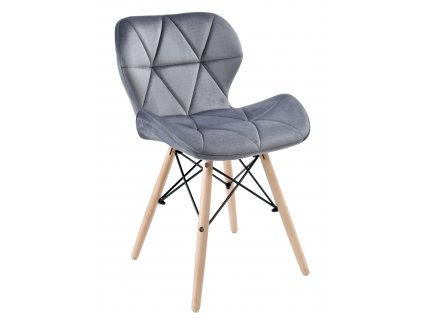 Via Domo - Židle Americano - šedá - 45x72x38 cm