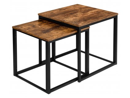 Oasi Casa - Konferenční stolek Industry - 50x50x50 cm - sada 2 ks