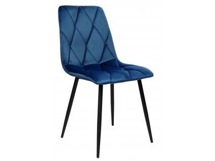 Via Domo - Židle Riccio - modrá - 44x88x56 cm