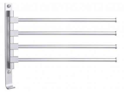 Via Domo - Otočný věšák na ručníky Regale - stříbrná - 37,5x32,5 cm