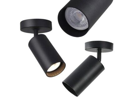 Toolight - Nástěnná lampa Isola - černá - APP1244-1C
