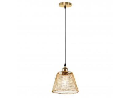 Toolight - Závěsná stropní lampa Fence - zlatá - APP945-1CP