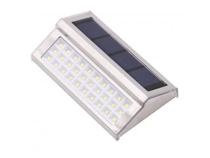 Bluegarden - LED solární lampa - chrom - P60178