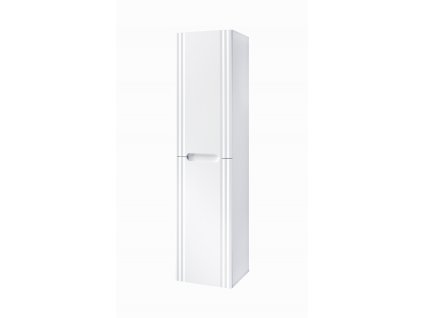 Via Domo - Koupelnová skříňka vysoká Fiji White - bílá - 40x165x36 cm