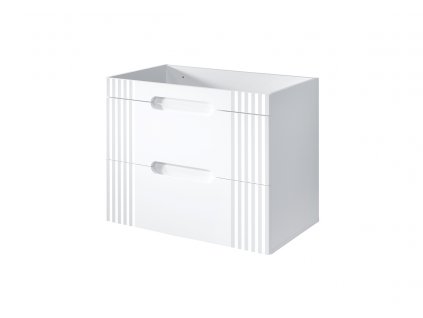 Via Domo - Koupelnová skříňka pod umyvadlo Fiji White - bílá - 80x62x46 cm