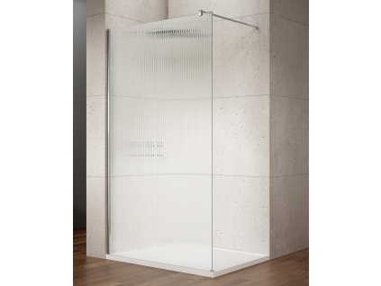 VARIO CHROME jednodílná sprchová zástěna k instalaci ke stěně, sklo nordic, 1000 mm