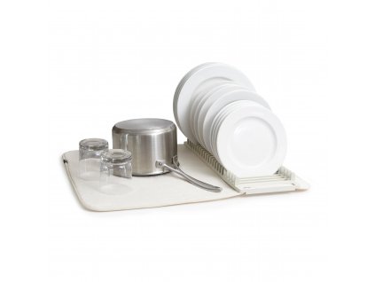 Umbra - Sušák na nádobí s absorpční podložkou - bílá - 4x61x46 cm