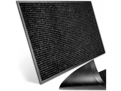 Oasi Casa - Protiskluzová rohožka Scarpe - černá - 90x150 cm