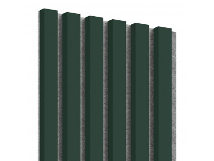 Lamely na šedém filcu - zelená - 30x275 cm