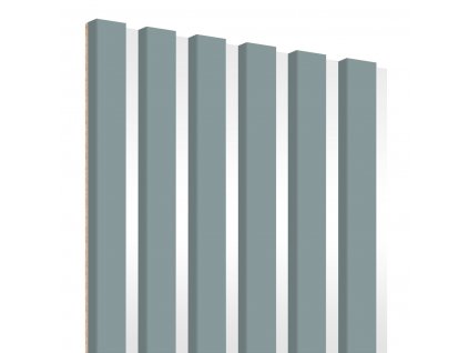 Lamely na bílé dřevotřísce - skandinávsky šedá - 30x275 cm
