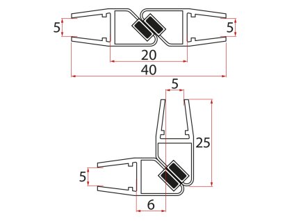 AGGA set magnetických těsnění