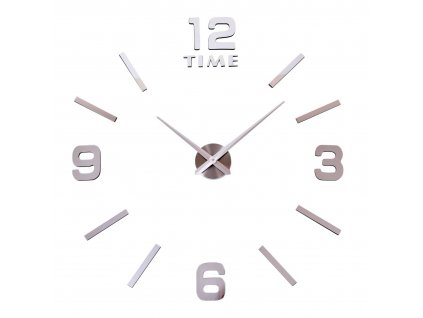 Oasi Casa - Nástěnné hodiny Pendolo - stříbrná - 80-100 cm