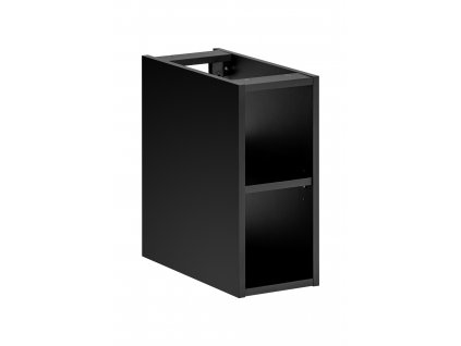 Oasi Casa - Koupelnová skříňka nízká policová Santa Fe Black - černá - 20x46x44 cm