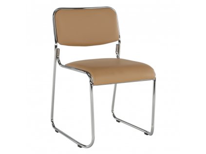 Stohovatelná židle Bulut - hnědá - 76x50x56 cm - II. JAKOST