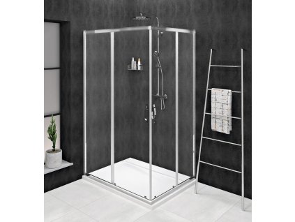 SIGMA SIMPLY obdélníkový sprchový kout 1200x1100 mm, L/P varianta, rohový vstup, čiré sklo