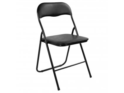 Via Domo - Židle skládací Piega - černá - 44x78x45 cm
