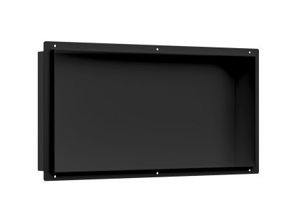 CERANO - Zápustná polička/nika do obkladu - černá matná - 60x30x10 cm