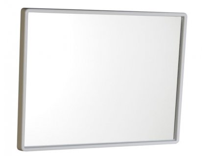 Zrcadlo v plastovém rámu 40x30cm, bílá