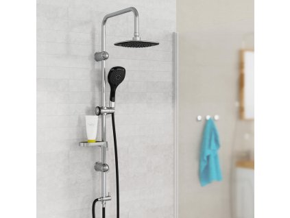 Sprchový set bez baterie SHOWER DREAM, chrom/černá DXLD60088CS