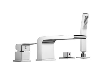 CERANO - Vanová páková baterie na okraj vany Vespa - chrom