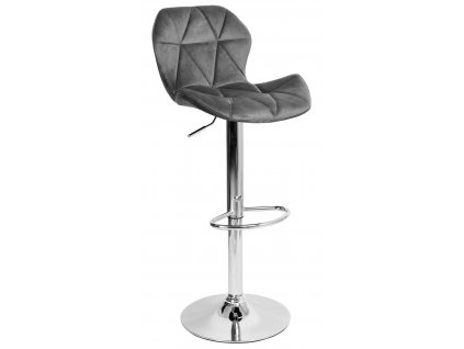Oasi Casa - Barová židle Letizia - šedá - 46x106x35 cm