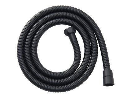 428521 cerano sprchova hadice opletena cerna matna 150 cm