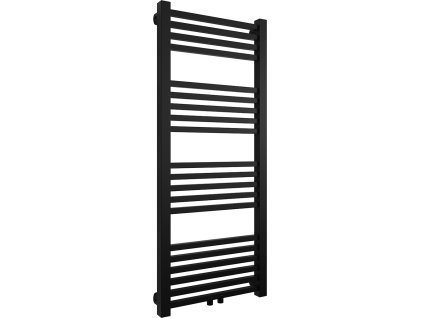 CERANO - Koupelnový radiátor Franko - středové připojení 50mm - 392W - černá matná - 1200x500 mm