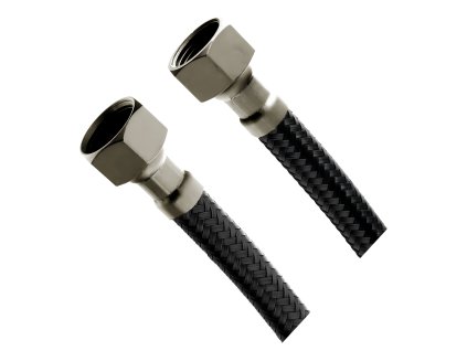 CERANO - Flexibilní připojovací hadice FxF 3/8"x3/8" - černá matná - 60 cm - 2ks