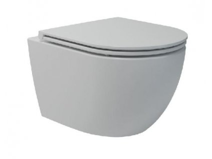 kielle - Závěsné kompaktní WC se sedátkem SoftClose, Vortex Rimless, bílá