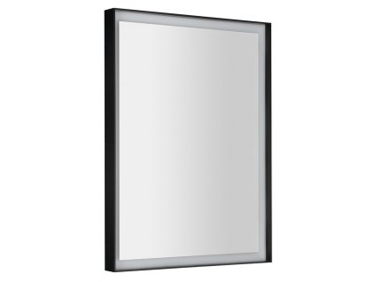 SORT zrcadlo s LED osvětlením 60x80cm, senzor, 2700-6500K, černá mat