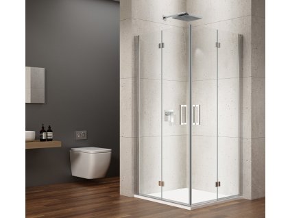 LORO čtvercový sprchový kout 800x800 mm, rohový vstup