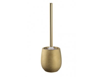 WC štětka na postavení Erga Gold - zlatá - 11,5x38x11,5 cm