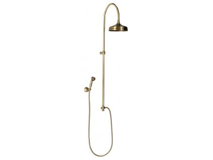 ANTEA sprchový sloup k napojení na baterii, hlavová, ruční sprcha, bronz