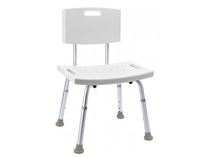 HANDICAP židle s opěradlem, nastavitelná výška, bílá