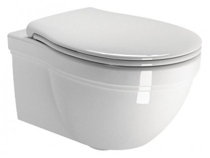 CLASSIC závěsná WC mísa, 37x55 cm, bílá ExtraGlaze