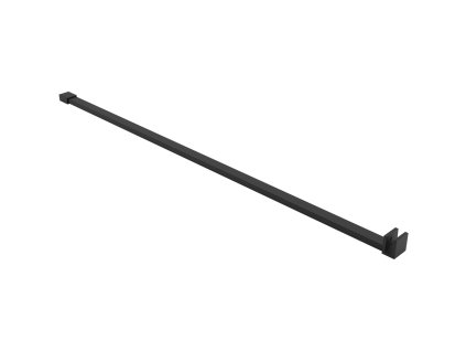 CERANO - Sprchová vzpěra Onyx - plochá - černá matná - 150 cm