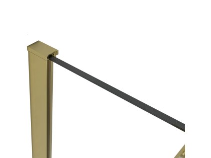 CERANO - Profil pro sprchové zástěny Walk-in Onyx - 8 mm - zlatá kartáčovaná - 15 mm