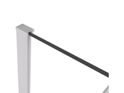 CERANO - Profil pro sprchové zástěny Walk-in Onyx - 8 mm - bílá matná - 15 mm