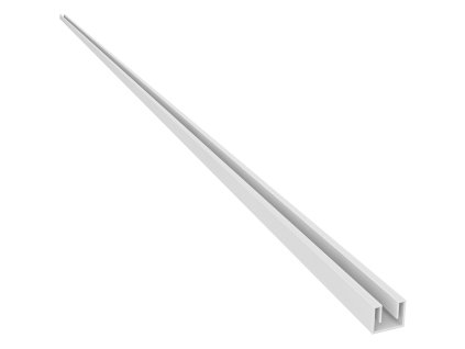 CERANO - Stěnový profil pro sprchové zástěny Walk-in - 8 mm - zápustný - bílá - 200 cm